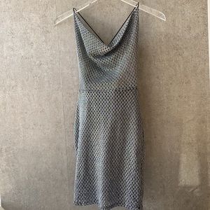 Black/Silver Mini Dress